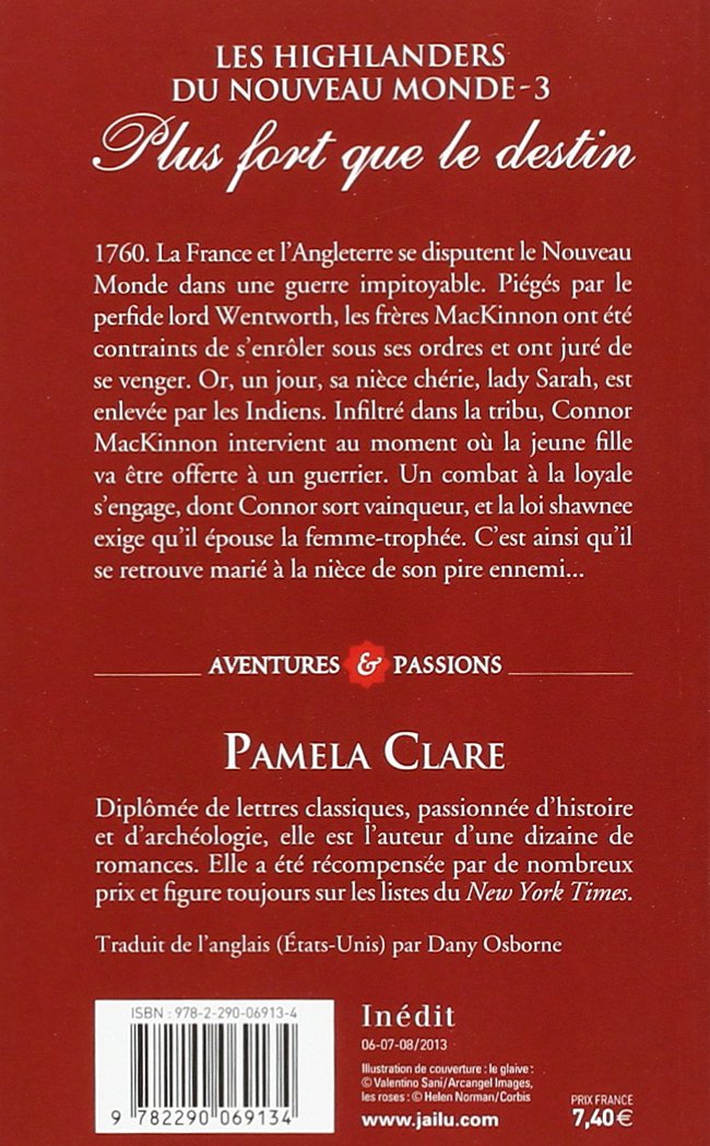 Livre Les Highlanders du nouveau monde # 3 : Plus fort que le destin - Pamela Clare (Livre d'occa...