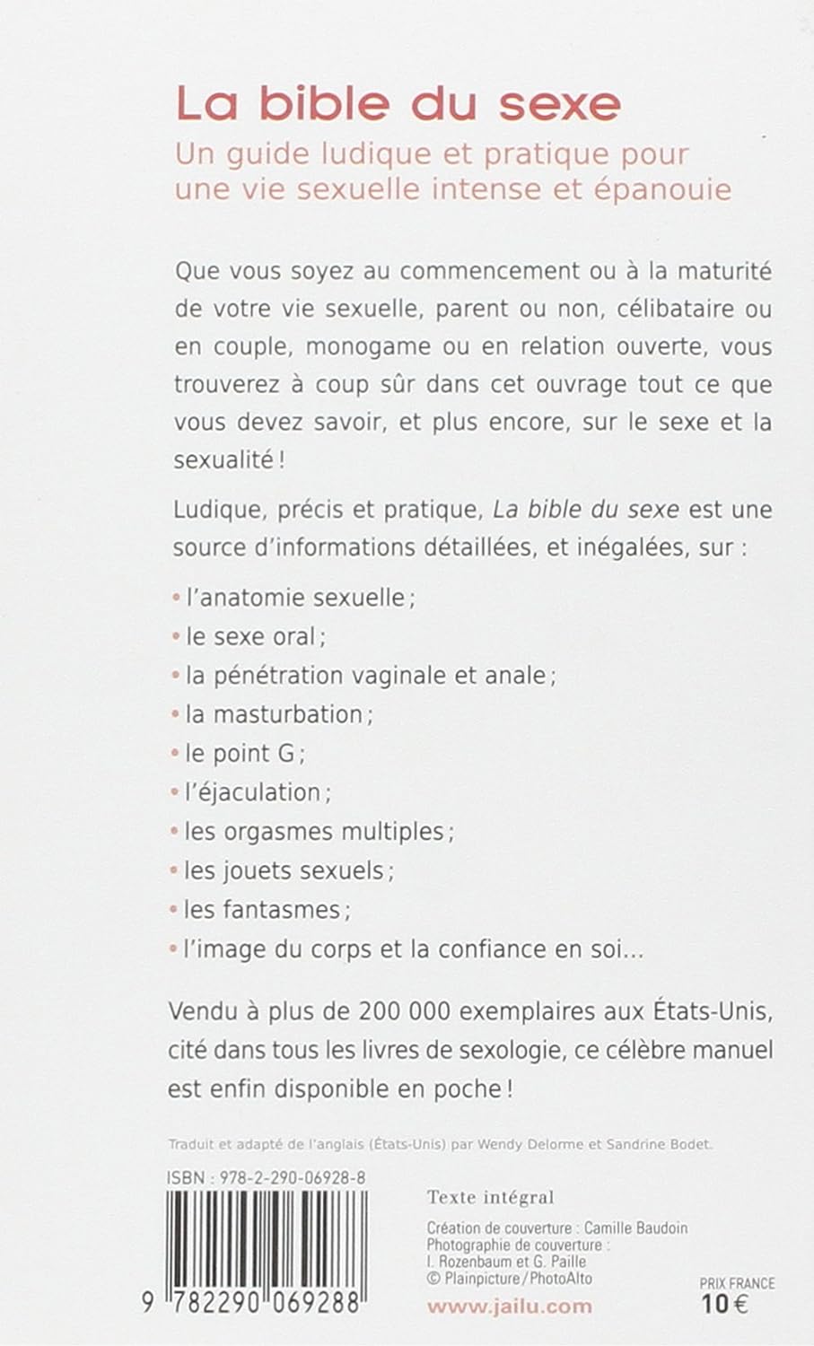 Livre La bible du sexe : Un guide ludique et pratique pour une vie sexuelle intense et épanouie -...