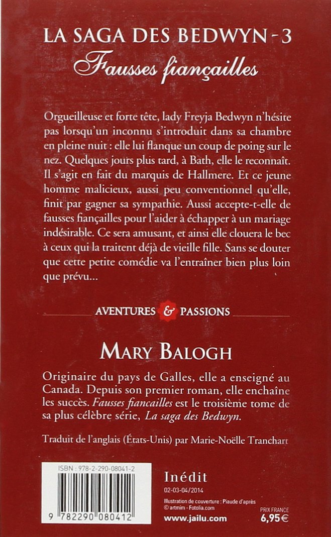 Livre La saga des Bedwyn # 3 : Fausses fiançailles - Mary Balogh (Livre d'occasion)