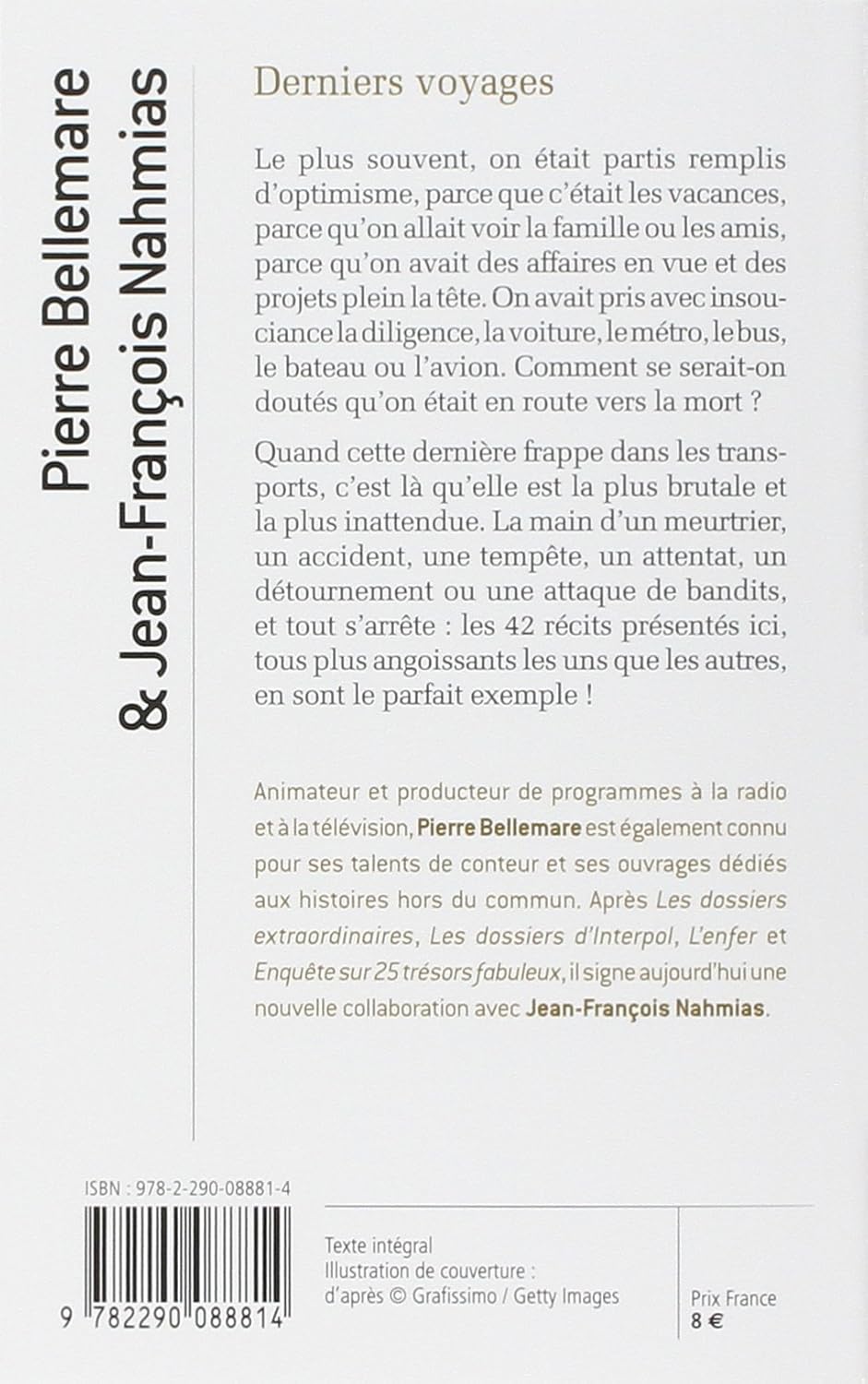 Livre Derniers voyages - Pierre Bellemare (Livre d'occasion) - ISBN 2290088811