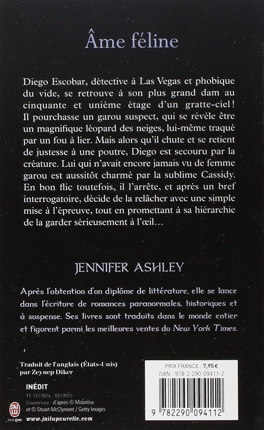 Livre Âme féline - Jennifer Ashley (Livre d'occasion) - ISBN 2290094110
