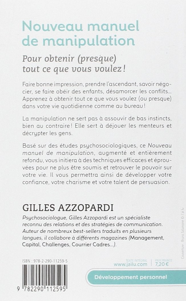 Livre Nouveau manuel de manipulation : Pour tout obtenir (presque) tout ce que vous voulez!...