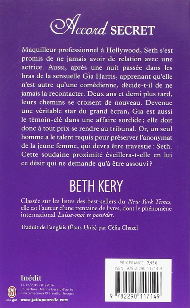 Livre Séquence privée T.3 : Accord secret - Beth Kery (Livre d'occasion)