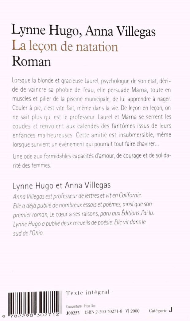Livre La Leçon de natation - Lynne Hugo (Livre d'occasion) - ISBN 2290302716