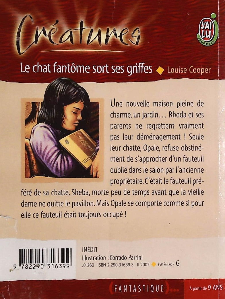 Livre Le chat fantôme sort ses griffes - Cooper Louise (Livre d'occasion) - ISBN 2290316393