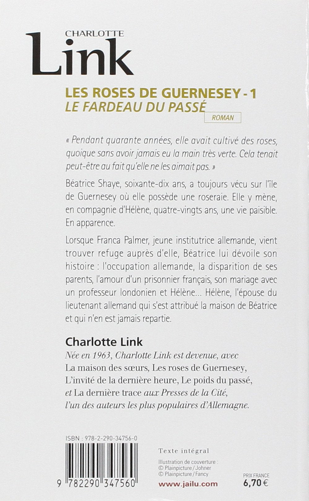 Livre Le fardeau du passé - Charlotte Link (Livre d'occasion) - ISBN 2290347566