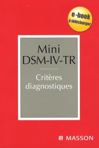 Livre Mini DSM-IV-TR : Critères diagnostiques (2e édition) (Livre d'occasion) - ISBN 2294089375