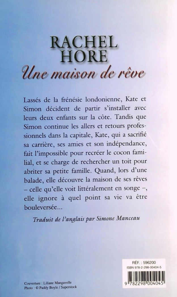 Livre Une maison de rêve - Rachel Hore (Livre d'occasion) - ISBN 2298004048
