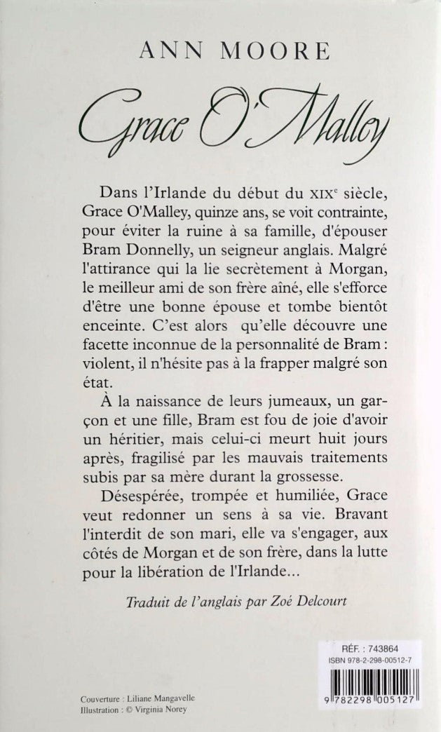 Livre Grace O'Malley - Ann Moore (Livre d'occasion) - ISBN 2298005125