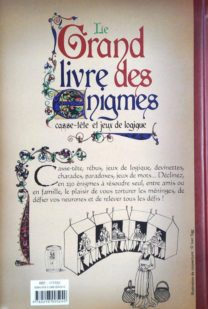 Livre Le grand livre des enigmes casse-tête et jeux de logique - Fabrice Mazza (Livre d'occasion)...