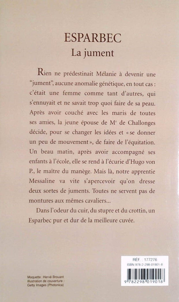 Livre La jument (Esparbec) (Livre d'occasion) - ISBN 2298019010