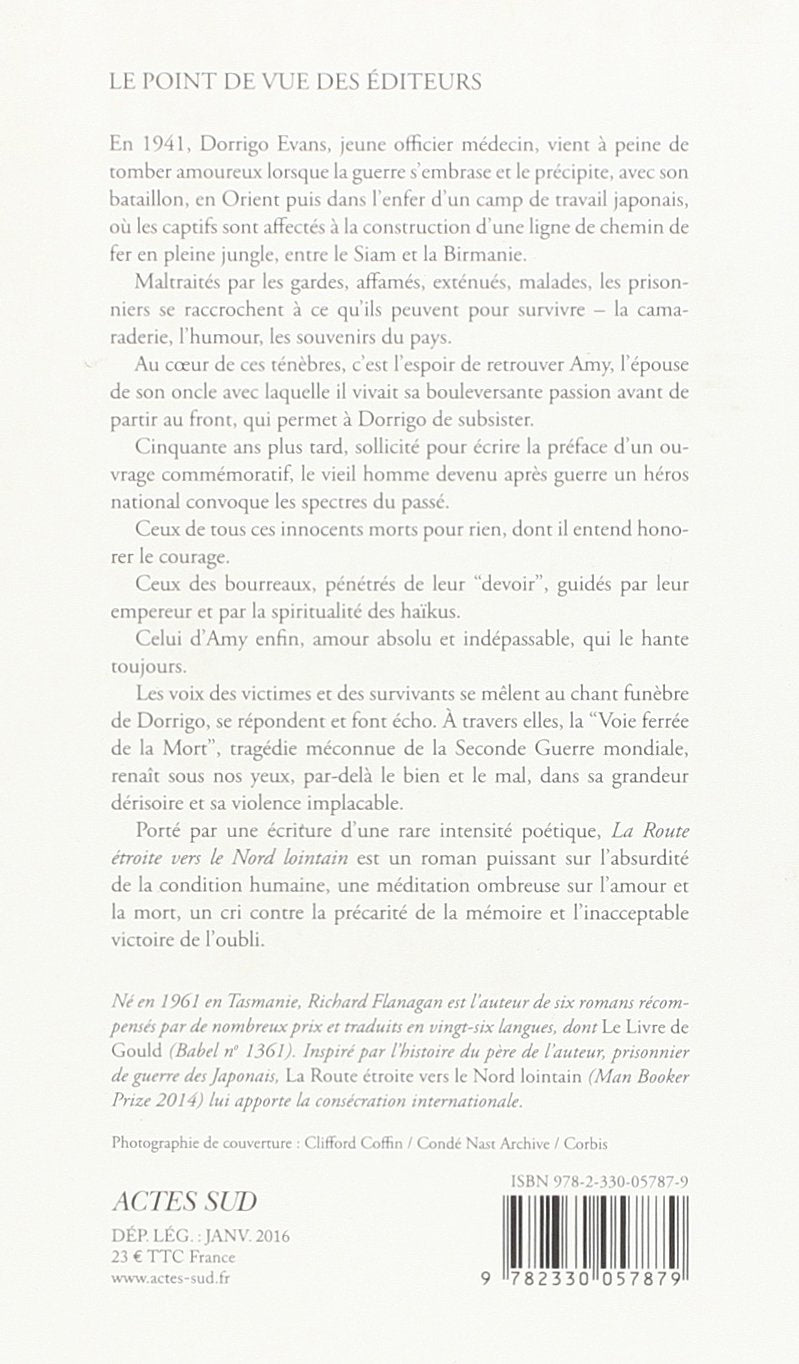 Livre La route étroite vers le nord lointain - Richard Flanagan (Livre d'occasion) - ISBN 2330057873