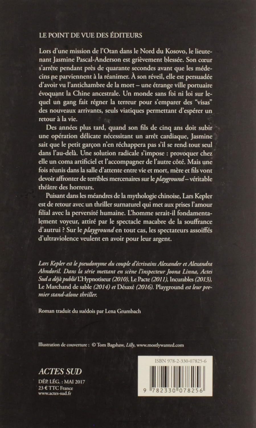 Livre Playground (FR) - Lars Kepler (Livre d'occasion)