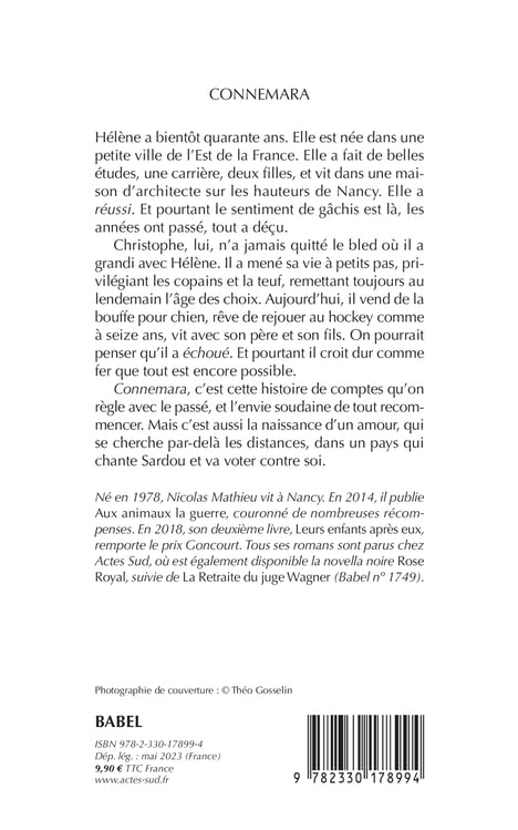 Livre Connemara - Nicolas Mathieu (Livre d'occasion)