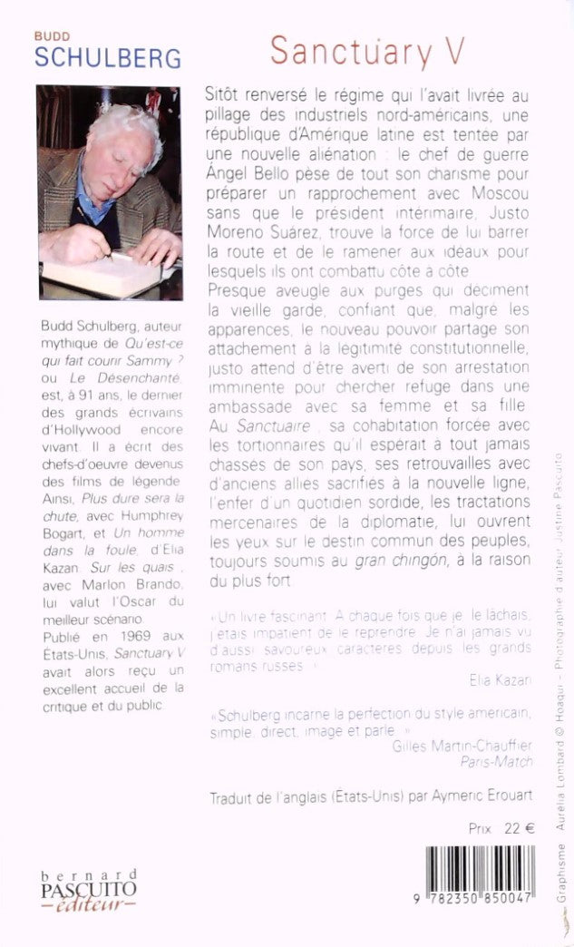 Livre Sanctuary V - Budd Schulberg (Livre d'occasion) - ISBN 2350850048