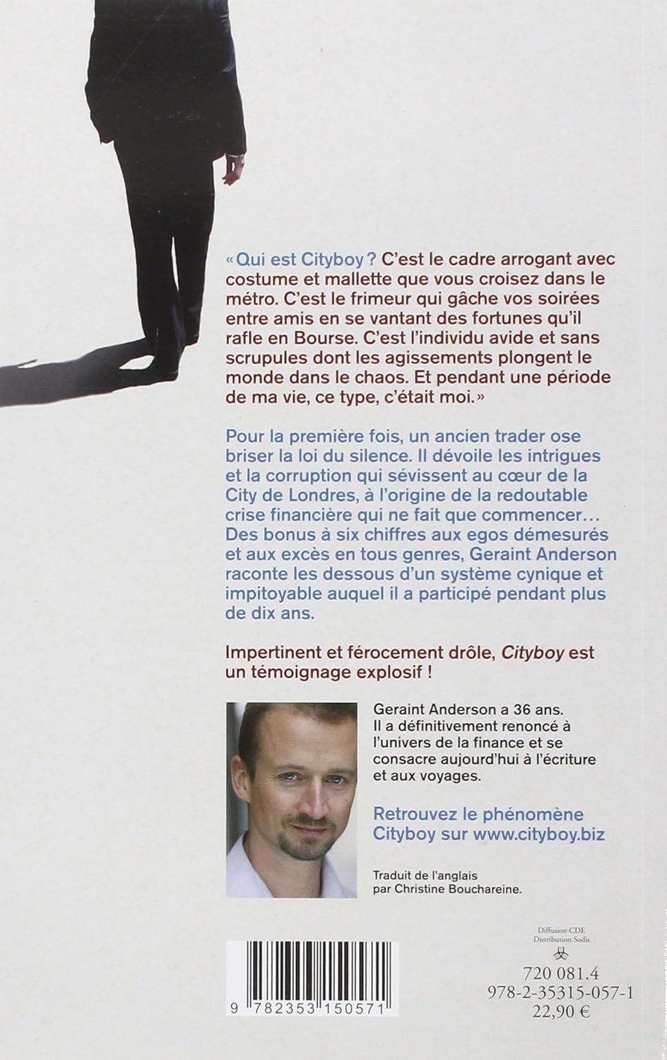 Livre Cityboy : Confessions explosives d'un trader repenti - Geraint Anderson (Livre d'occasion) ...