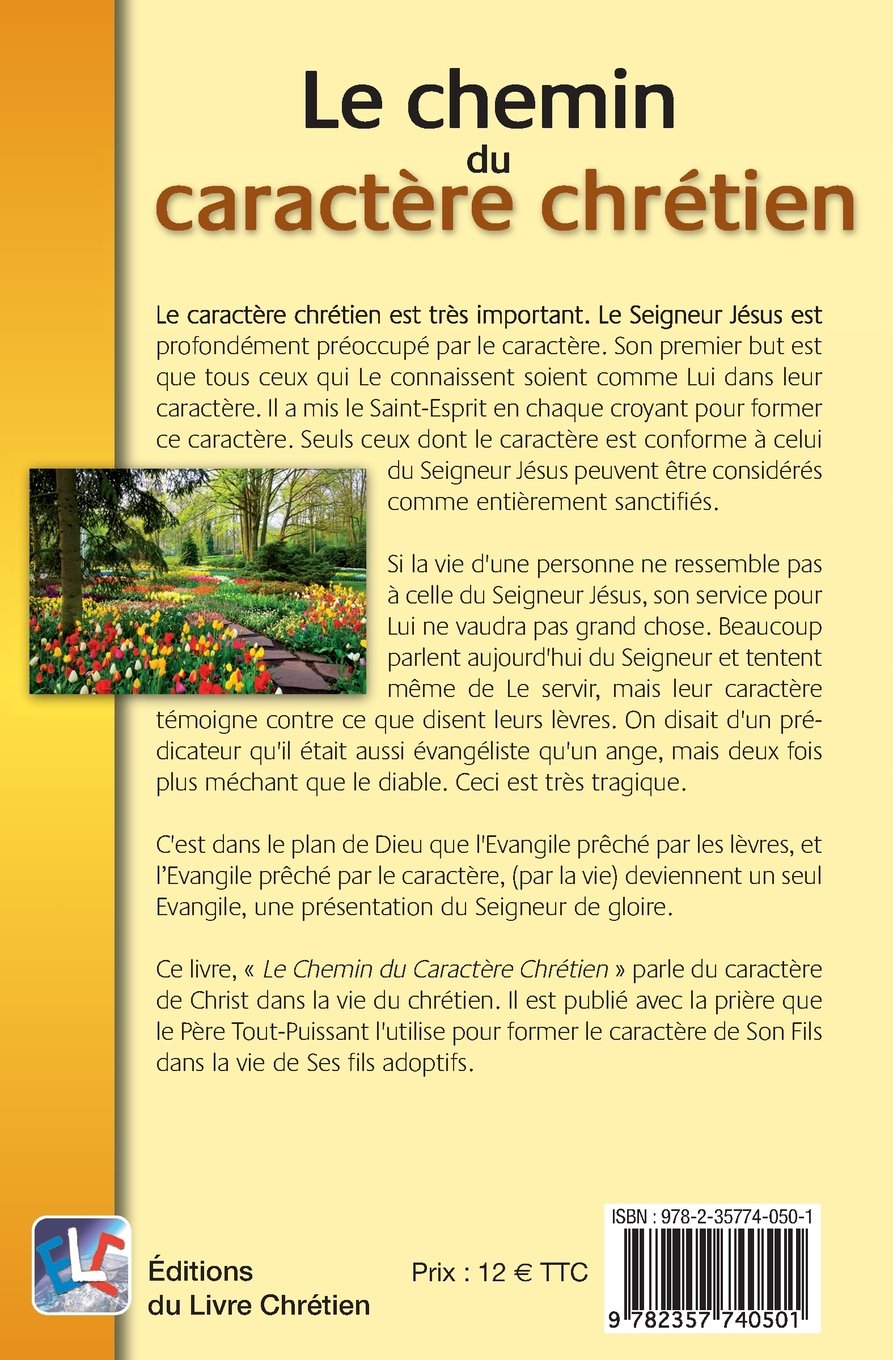 Livre Le chemin du caractère chrétien - Zacharias Tanee Fomum (Livre d'occasion) - ISBN 2357740507