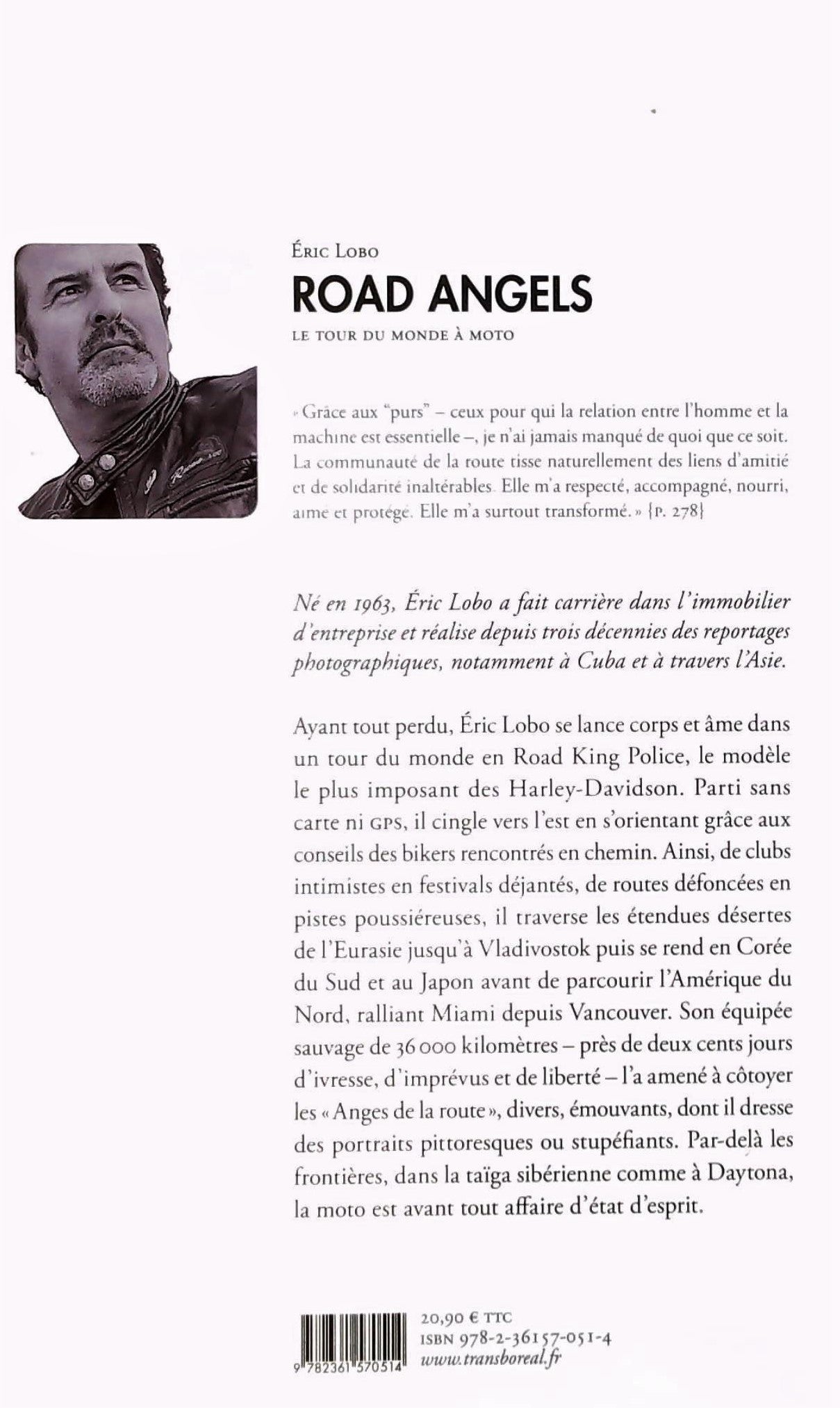 Livre Road Angel : Le tour du monde à moto - Éric Lobo (Livre d'occasion) - ISBN 2361570513