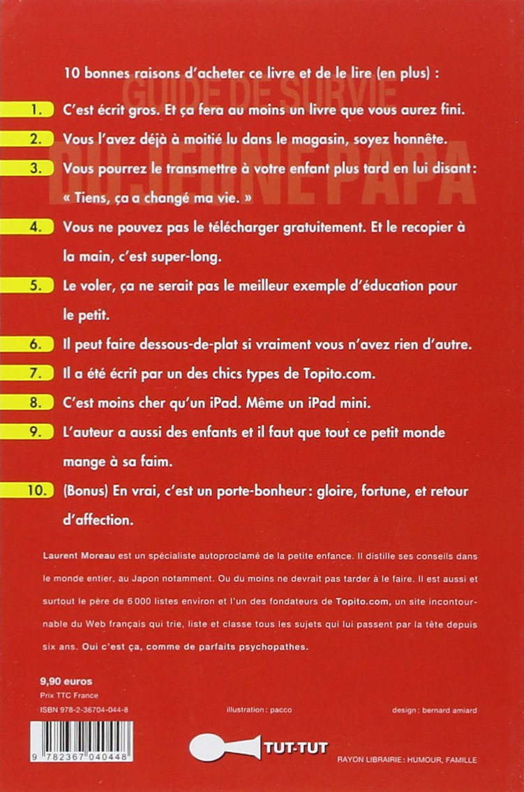 Livre Guide de survie du jeune papa - Laurent Moreau (Livre d'occasion)