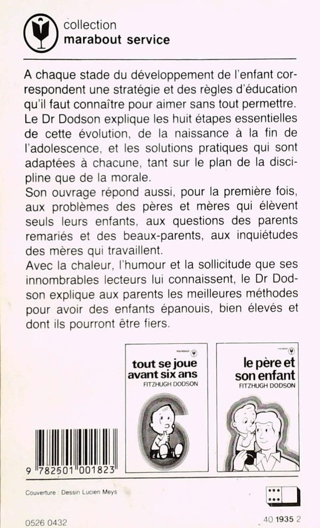 Livre Aimer sans tout permettre - Dr Fitzhugh Dodson (Livre d'occasion) - ISBN 2501001826