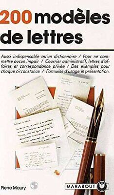 Livre 200 modèles de lettres - Pierre Maury (Livre d'occasion) - ISBN 2501008340
