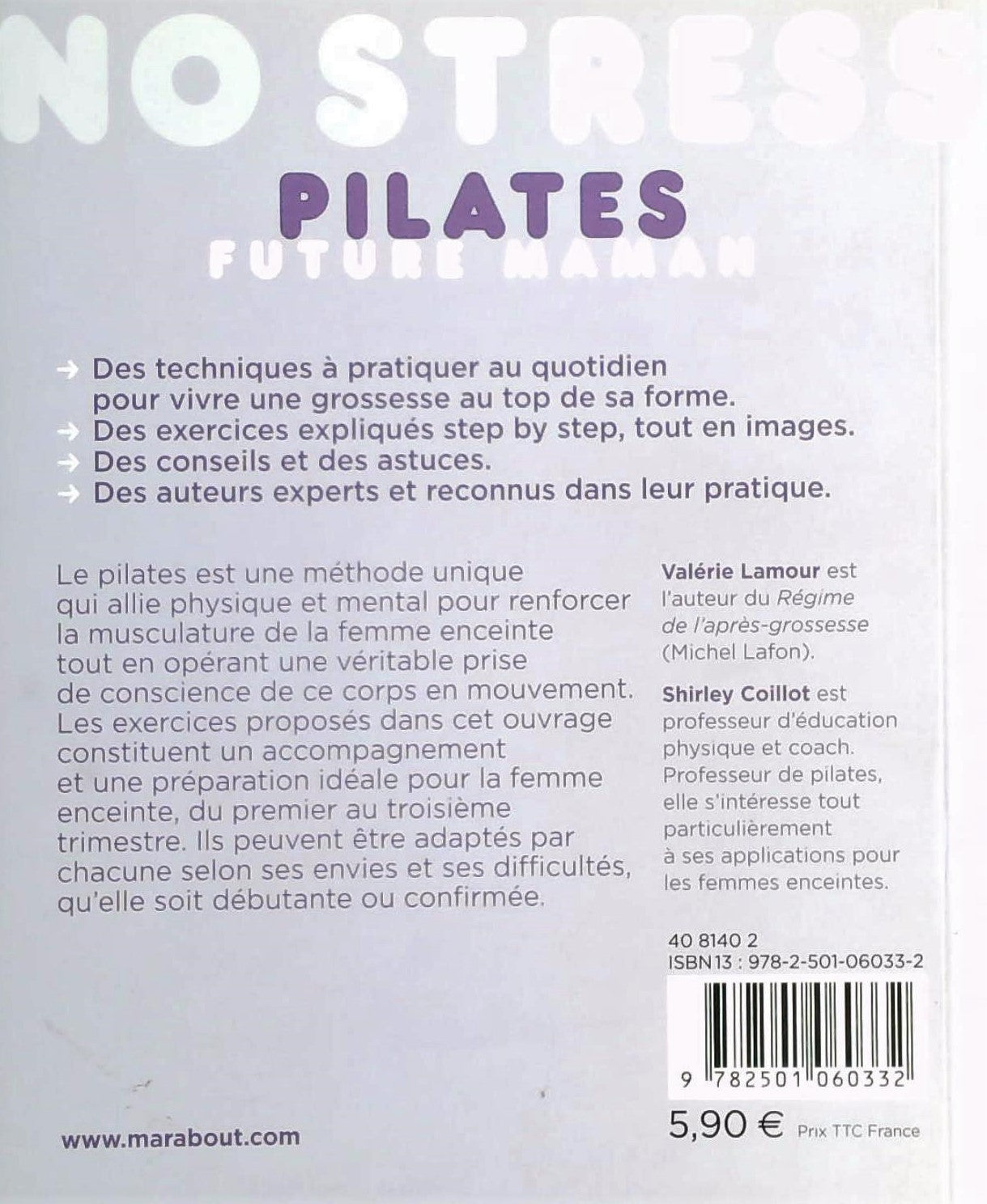Livre Pilates future maman - Valérie Lamour (Livre d'occasion)
