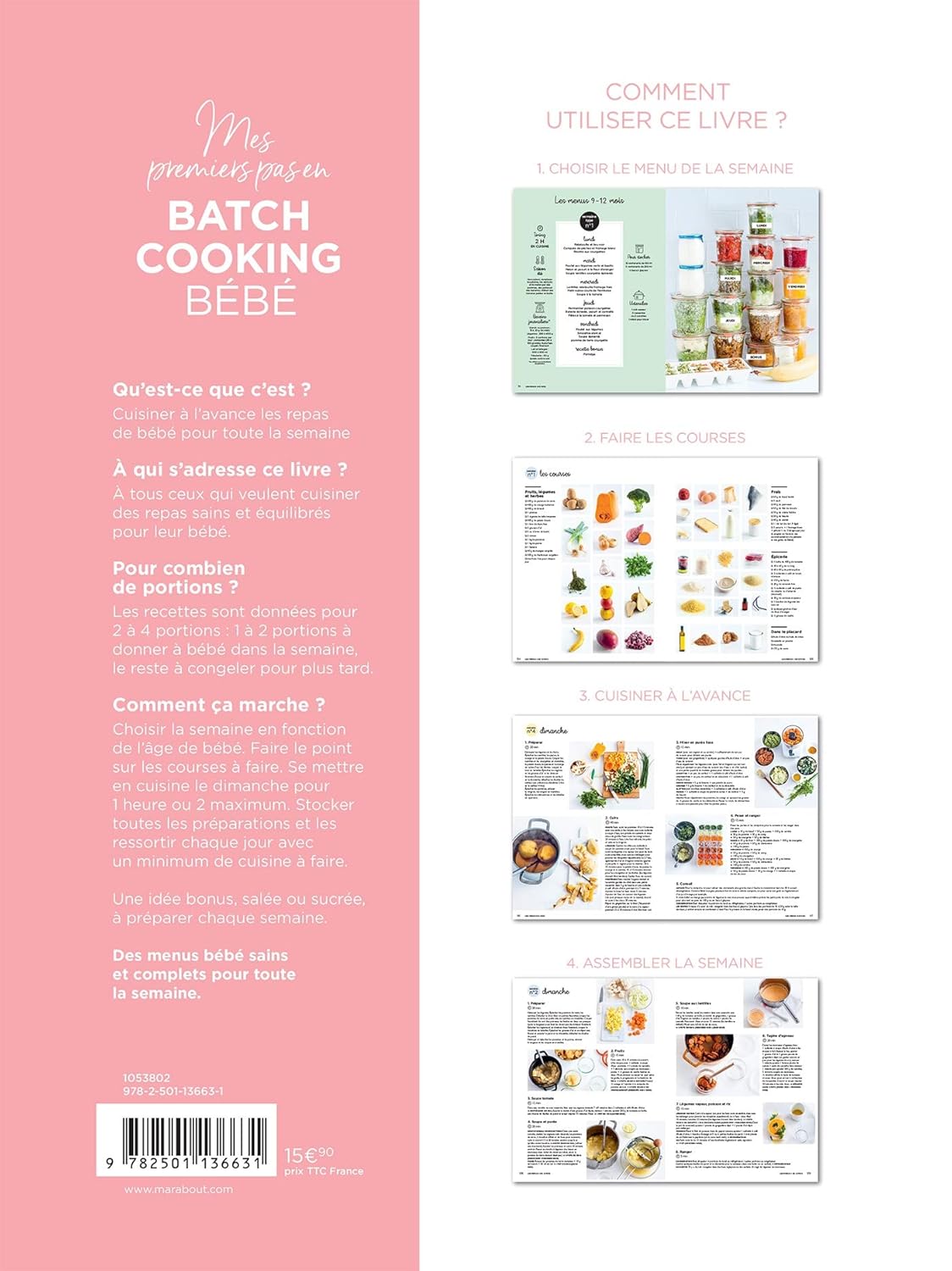 Mes premiers pas en batch cooking bébé (Keda Black)