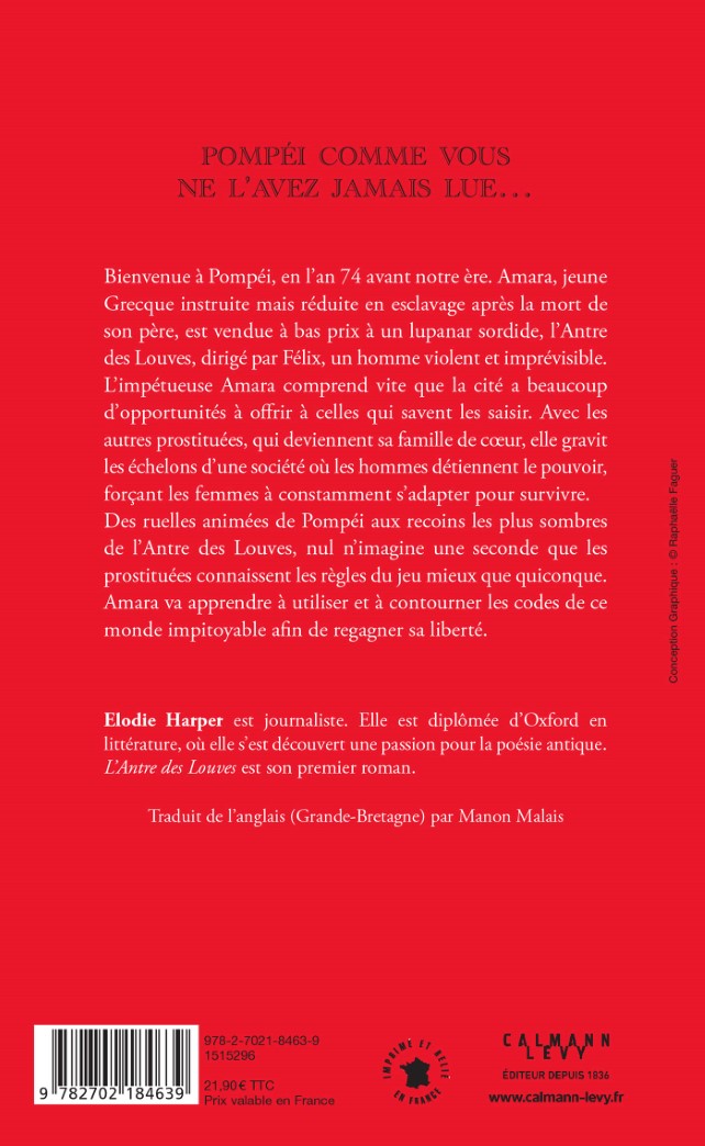 Livre L'antre des louves - Elodie Harper (Livre d'occasion) - ISBN 2702184634