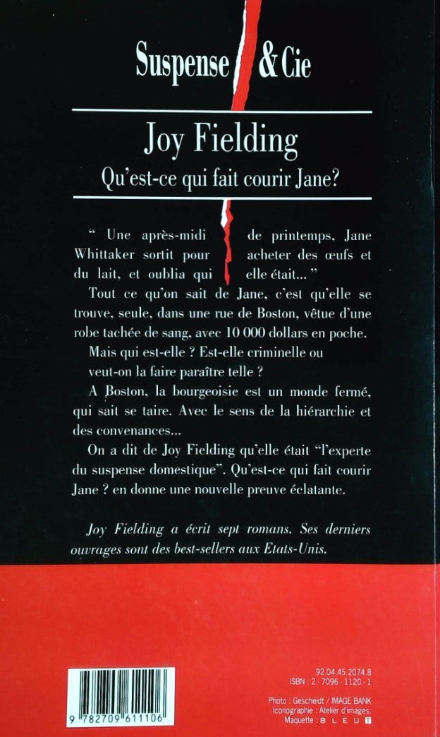 Qu'est-ce qui fait courir Jane? (Joy Fielding)