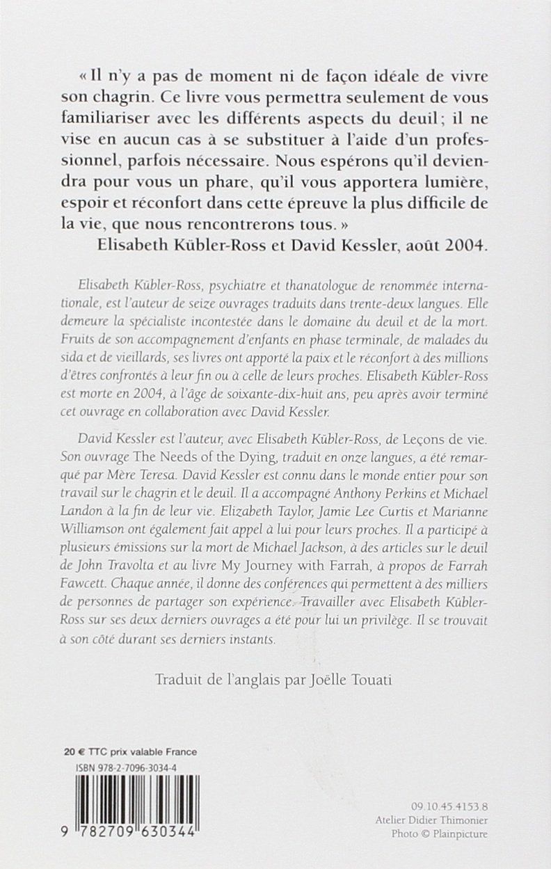 Livre Sur le chagrin et le deuil : Trouver un sens à sa peine à travers les cinq étapes du deuil ...
