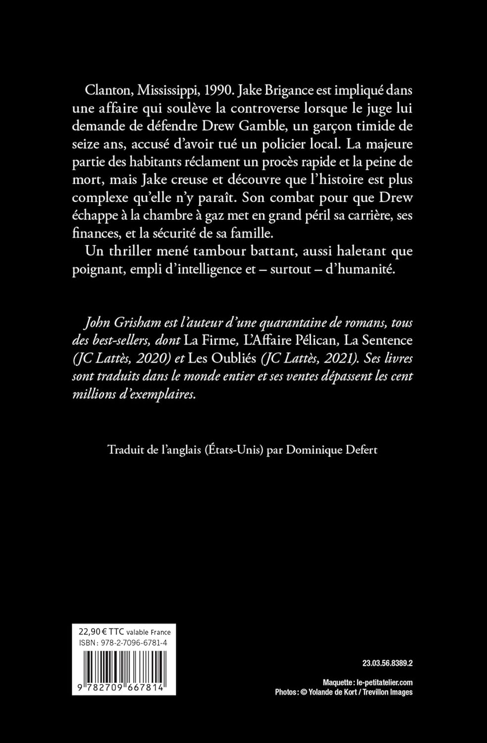 Livre Le droit au pardon (John Grisham) (Livre d'occasion) - ISBN 2709667819