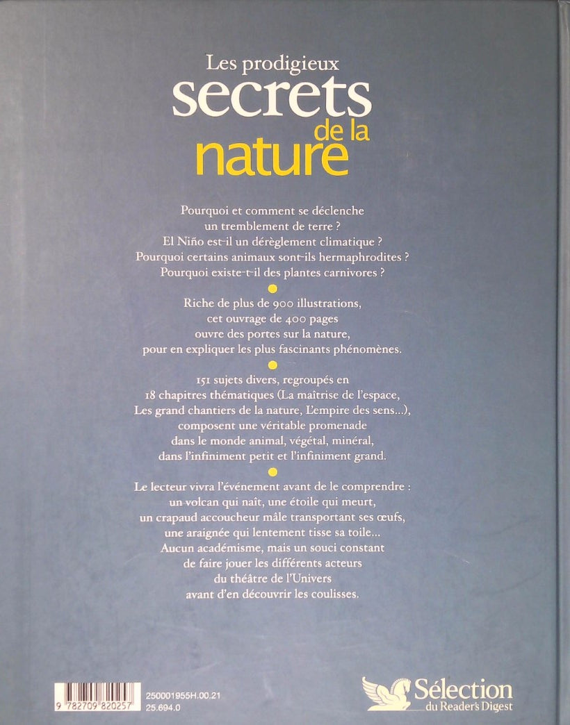 Livre Les prodigieux secrets de la nature - Collectif (Livre d'occasion) - ISBN 2709820250