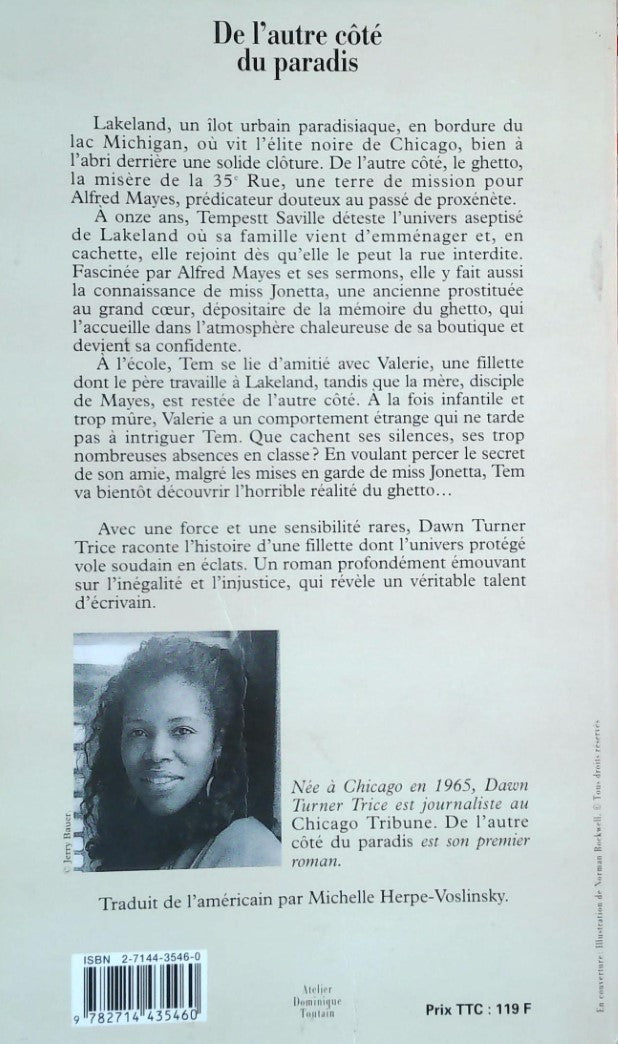 Livre De l'autre côté du paradis - Dawn Turner Trice (Livre d'occasion) - ISBN 2714435460
