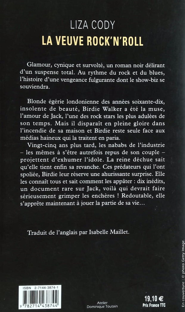 Livre La veuve Rock'n'Roll - Liza Cody (Livre d'occasion) - ISBN 2714438741