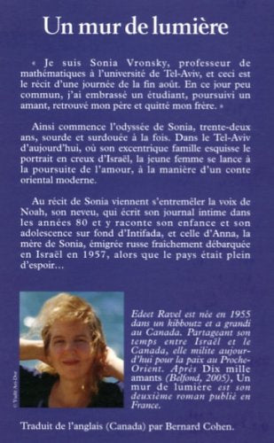 Livre Un mur de lumière - Edeet Ravel (Livre d'occasion) - ISBN 2714441378
