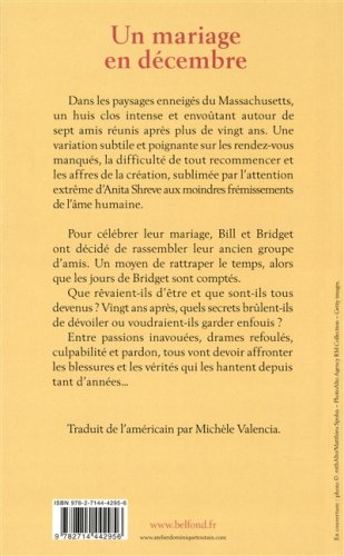 Livre Un mariage en décembre - Anita Shreve (Livre d'occasion) - ISBN 2714442951