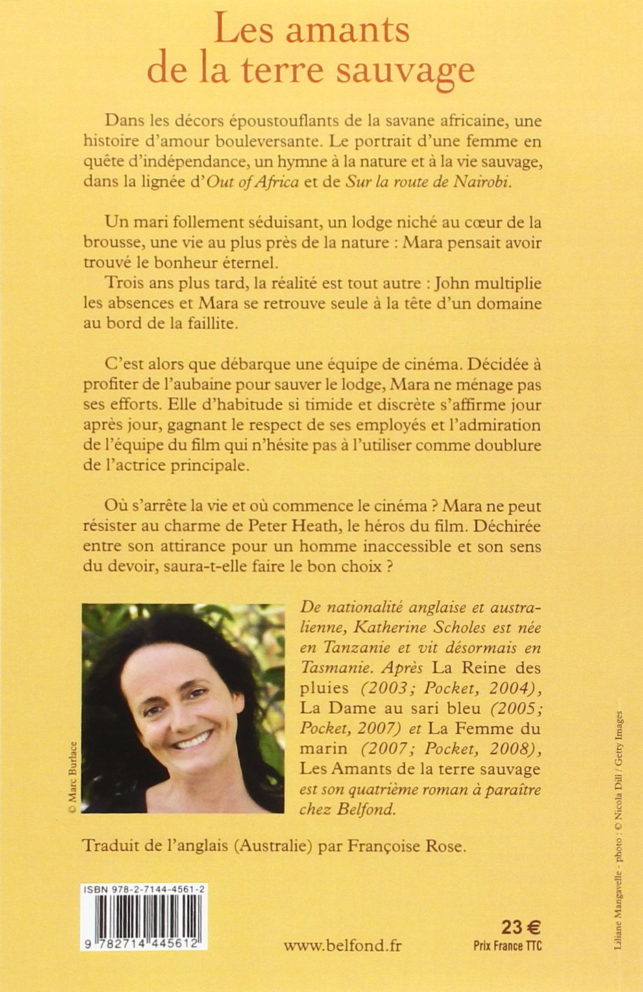 Livre Les amants de la terre sauvage - Katherine Scholes (Livre d'occasion) - ISBN 2714445616