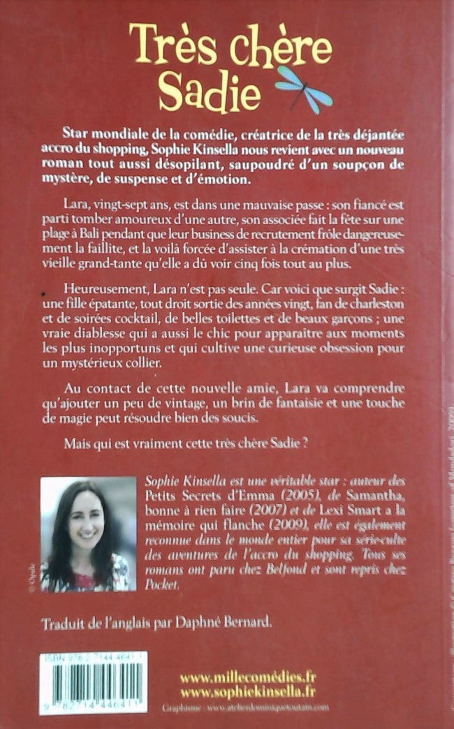 Livre Mille comédies : Très chère Sadie (Sophie Kinsella) (Livre d'occasion) - ISBN 2714446418