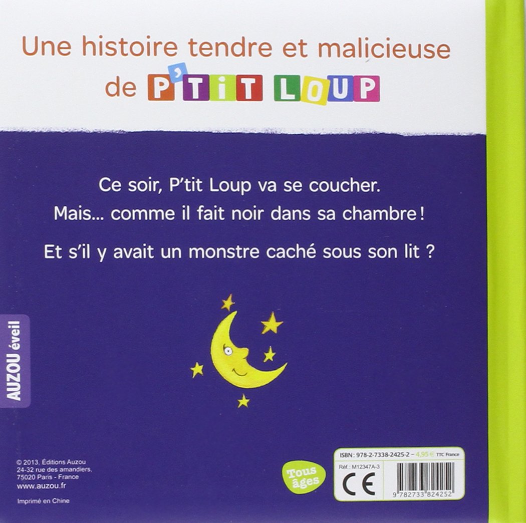Livre P'tit loup a peur du noir - Orianne Lallemand (Livre d'occasion) - ISBN 2733824252