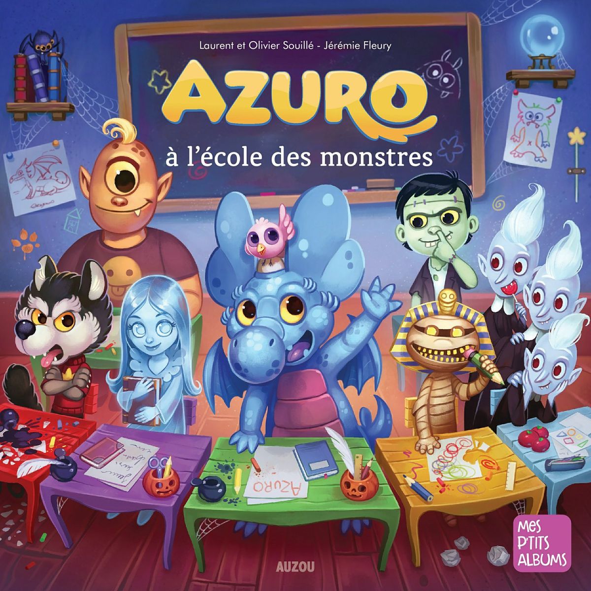 Livre Azuro à l'école des monstres - Laurent et Olivier Souillé (Livre d'occasion) - ISBN 2733864084