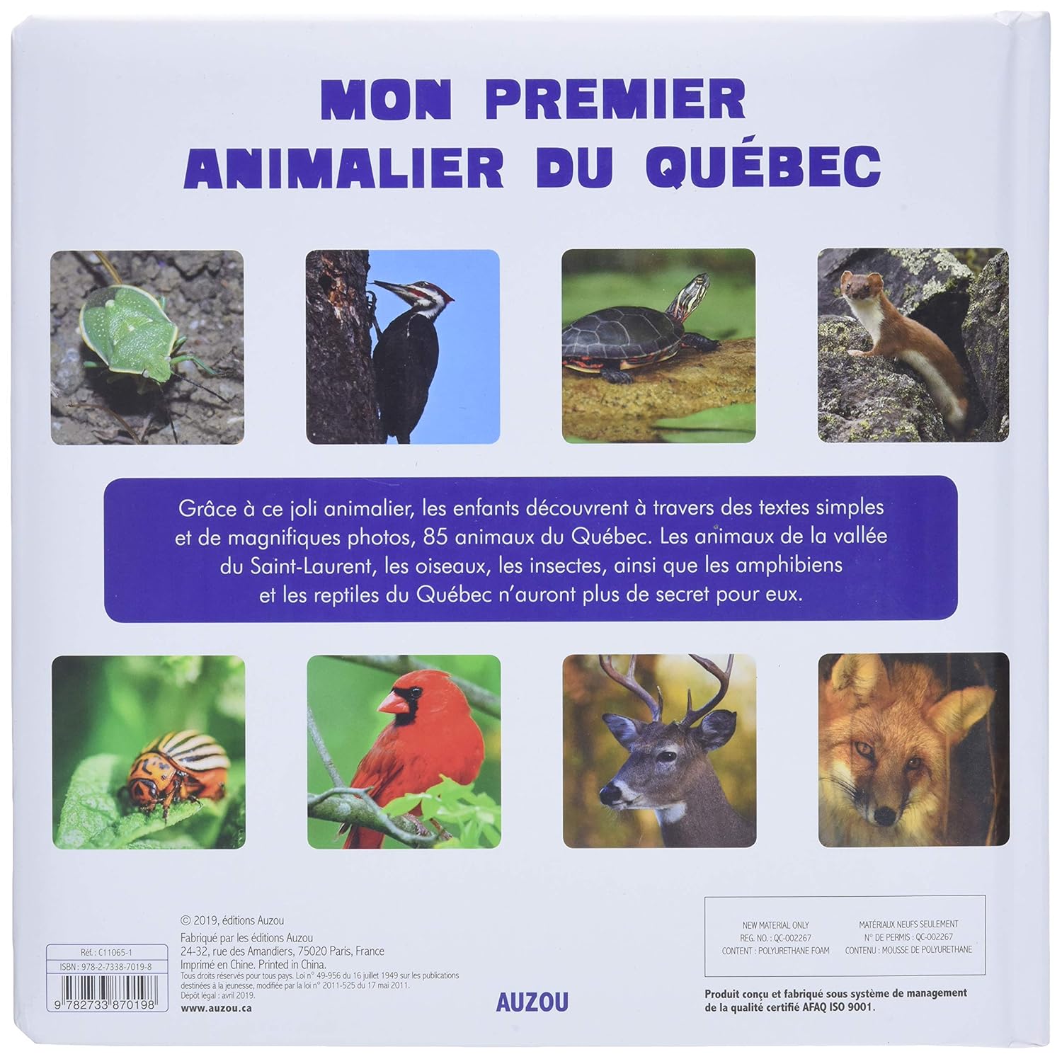 Livre Mon premier animalier du Québec - Collectif (Livre d'occasion) - ISBN 273387019X