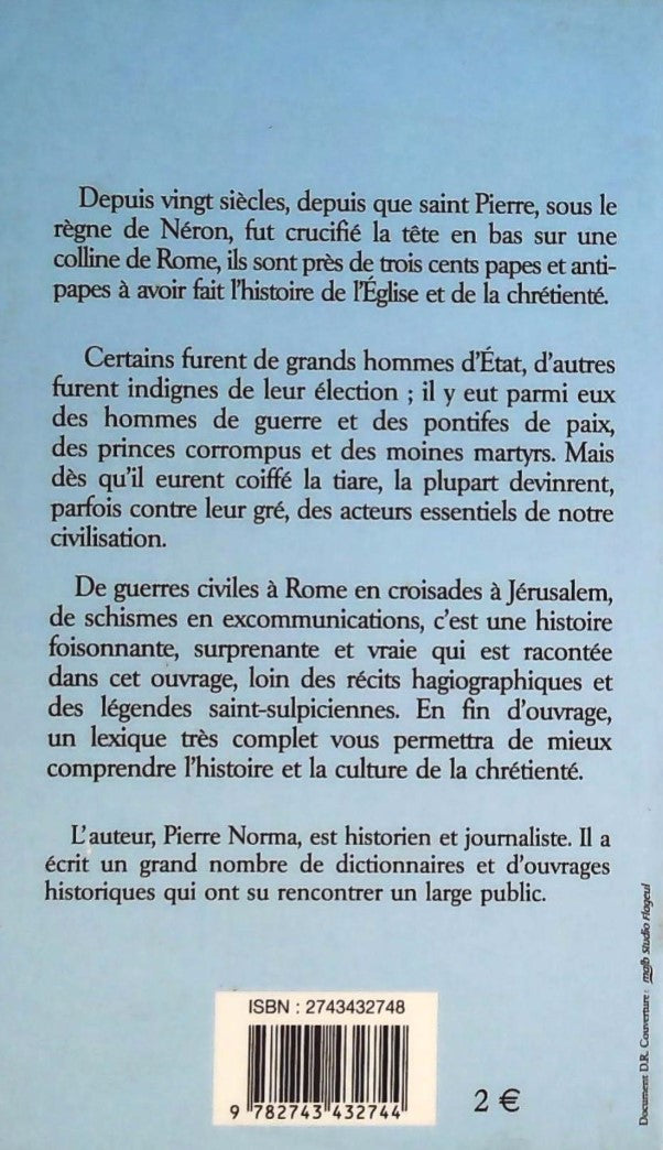 Dictionnaire chronologique des papes (Pierre Norma)
