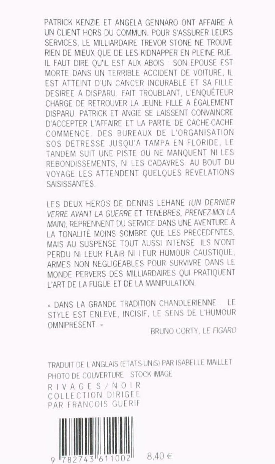Livre Sacré - Dennis Lehane (Livre d'occasion) - ISBN 2743611006
