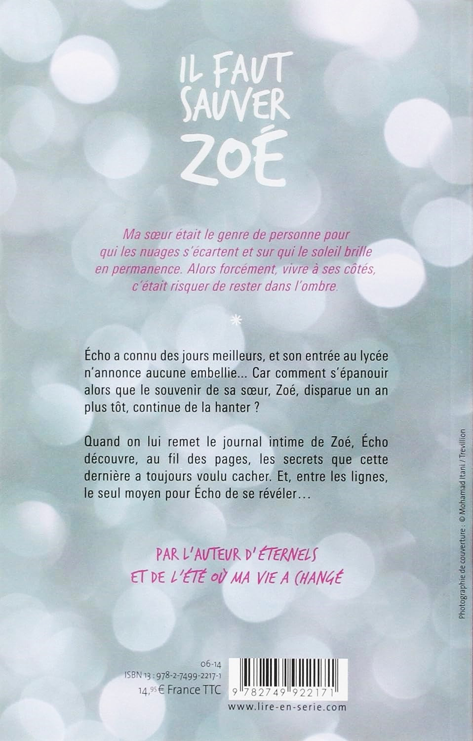 Livre Il faut sauver Zoé - Alyson Noël (Livre d'occasion) - ISBN 2749922178