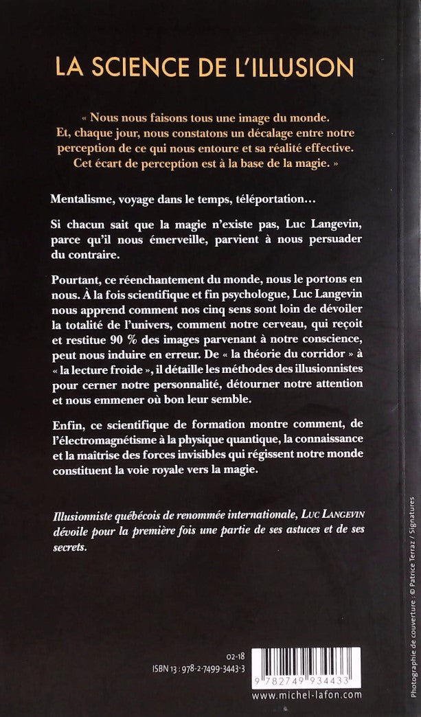 Livre La science de l'illusion - Luc Langevin (Livre d'occasion) - ISBN 2749934435