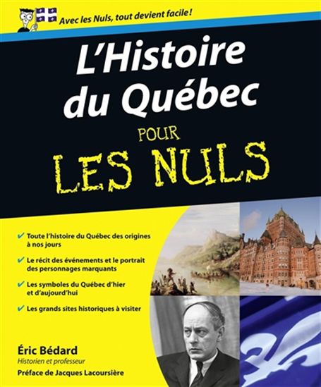 Livre L'Histoire du Québec pour Les Nuls - Éric Bédard (Livre d'occasion) - ISBN 275403885X