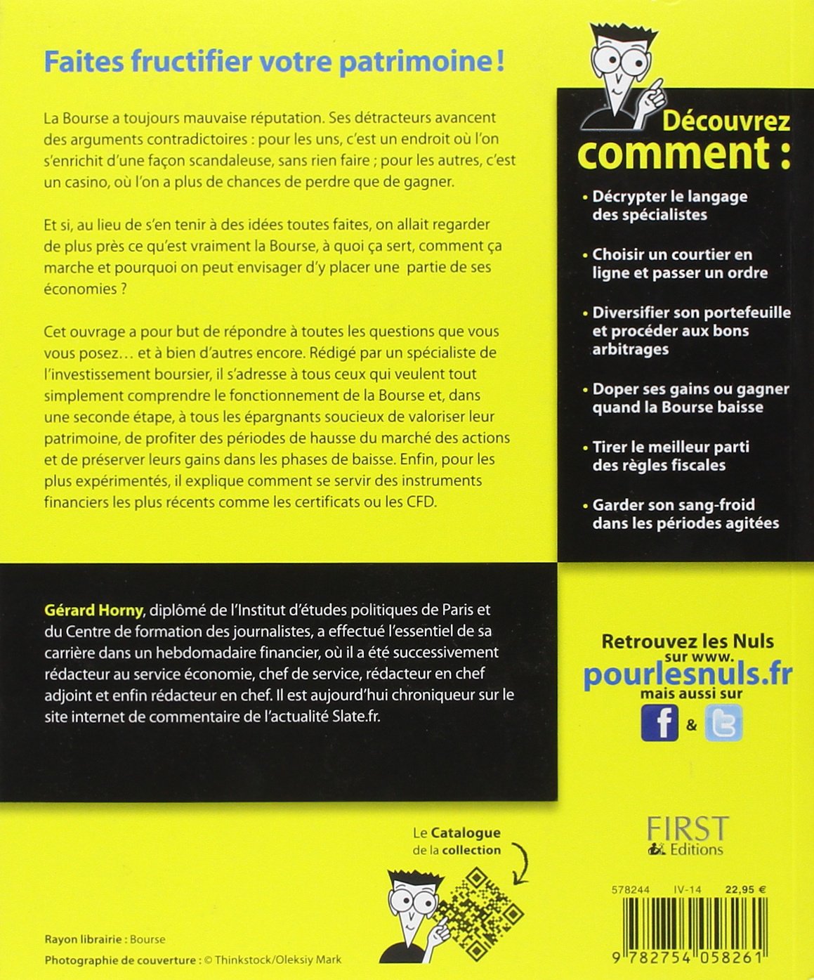 Pour Les Nuls : La bourse pour les nuls (Gérard Horny)