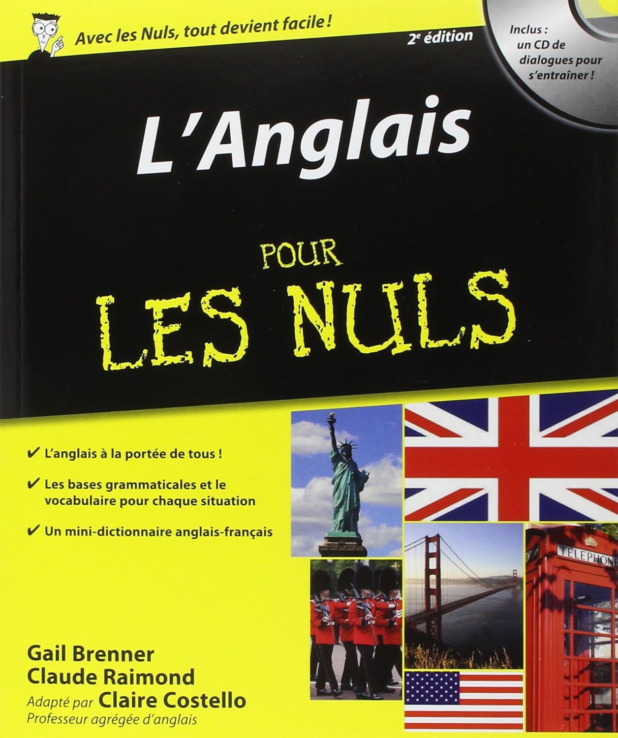 Pour Les Nuls : L'anglais pour les nuls (Avec CD audio) - Gail Brenner