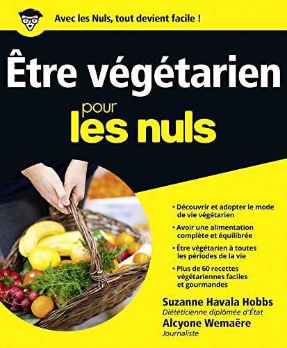 Livre Être végétarien pour les nuls (Suzanne Havala Hobbs) (Livre d'occasion) - ISBN 2754064834