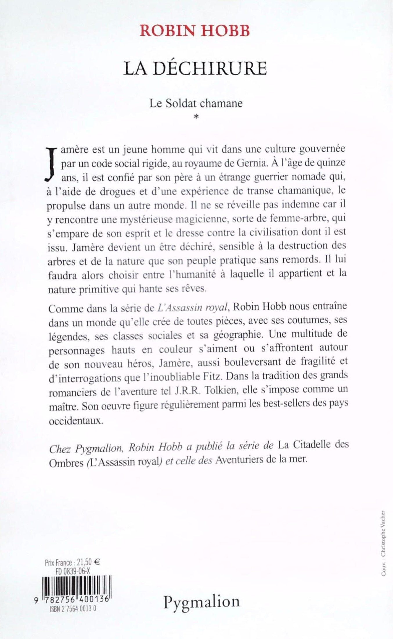 Livre La déchirure - Robin Hobb (Livre d'occasion)